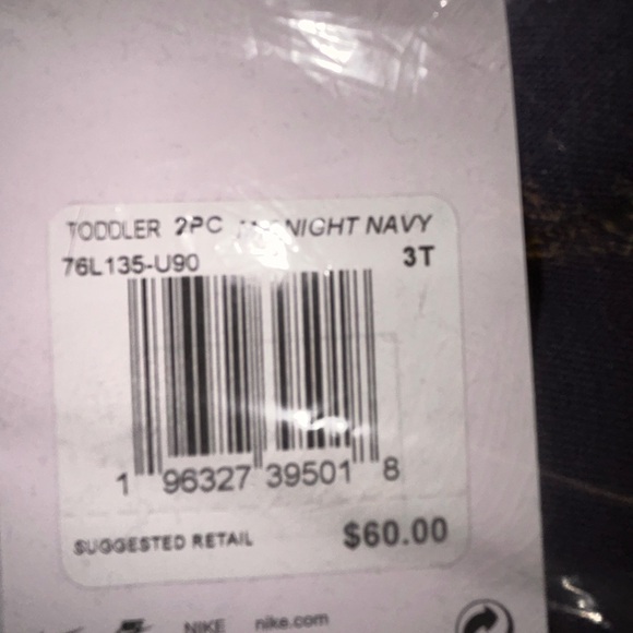 🔥 NWT Nike Toddler 2-Piece Jogger Sets – Navy & Black (Size 3T) 🔥 - Picture 5 of 6